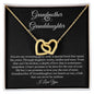 Granddaughter | Prov. 17:6 Bonded Glory Interlocking Hearts Necklace