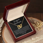 Granddaughter | Prov. 17:6 Bonded Glory Interlocking Hearts Necklace