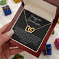 Granddaughter | Prov. 17:6 Bonded Glory Interlocking Hearts Necklace