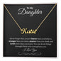 Daughter | Phil 4:13 | Brave, Smart, Strong Custom Name Necklace