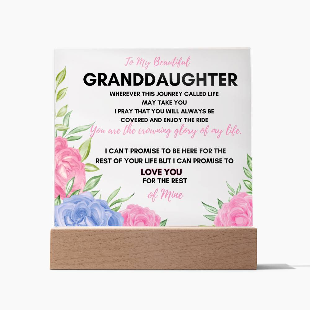 Granddaughter | Crowning Glory Acrylic Plaque