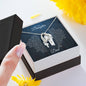 Daughter | Dad | Phil. 4:13 | Life's Storms Forever Love Necklace