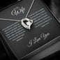 WIfe| 1 Cor 13: 4-8 Patient Love Forever Necklace