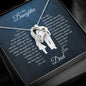 Daughter | Dad | Phil. 4:13 | Life's Storms Forever Love Necklace