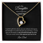 Daughter | Dad | Prov. 31:25 My Perfect Gift Forever Love Necklace