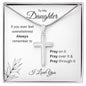 Daughter | PRAY Stainless Cross Necklace