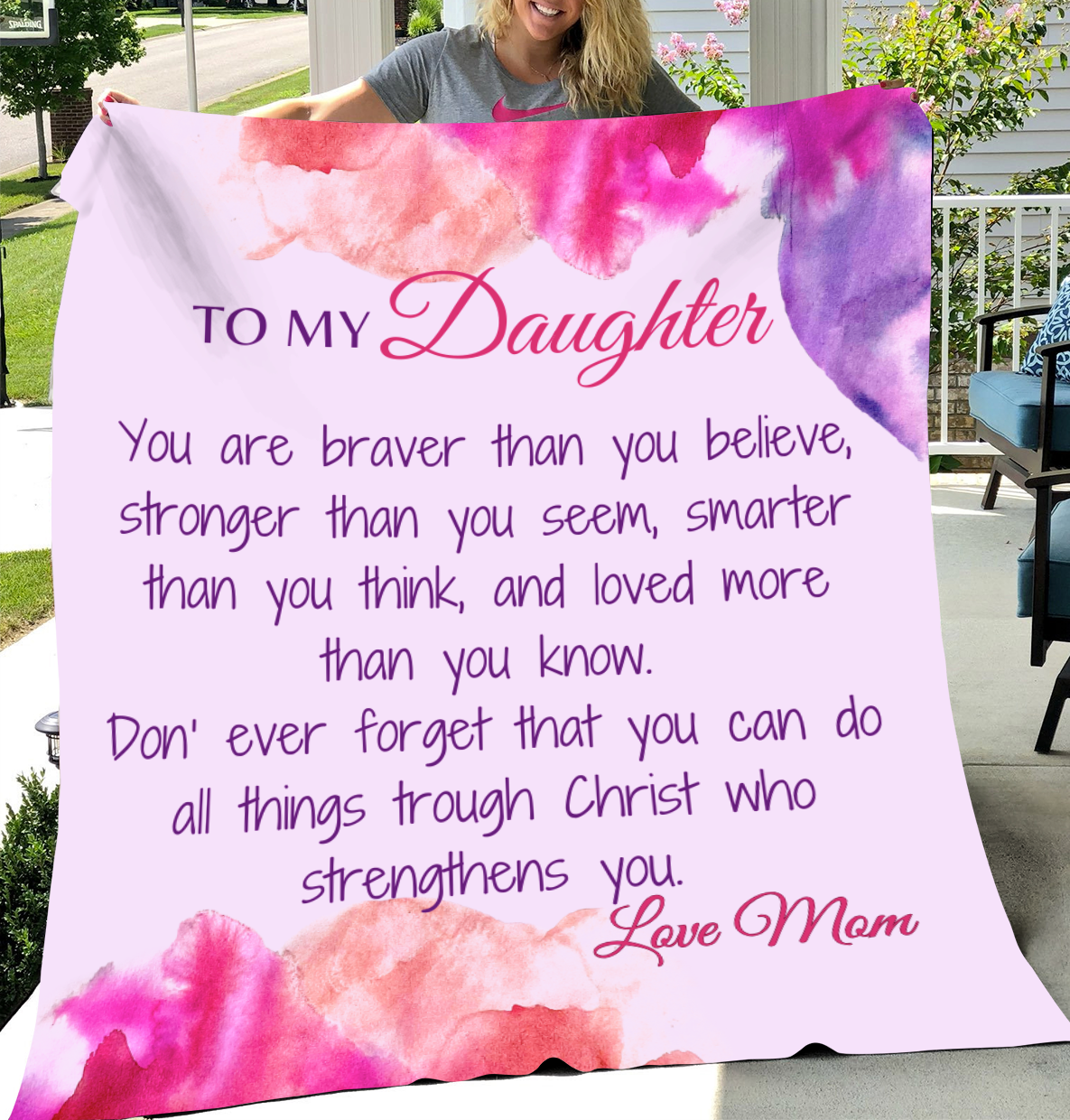 A Daughter's Power Cozy Plush Fleece Blanket - 50x60