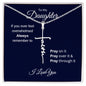 Daughter | Pray Faith Cross Necklace