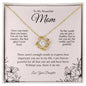 Mom | Daughter| Home Love Knot Necklace