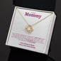 Expectant Mom | Baby Bump Love Knot Necklace