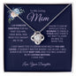 Mom | Daughter | Grateful Love Knot Necklace
