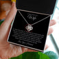 Wife | One Wish Love Knot Necklace 4