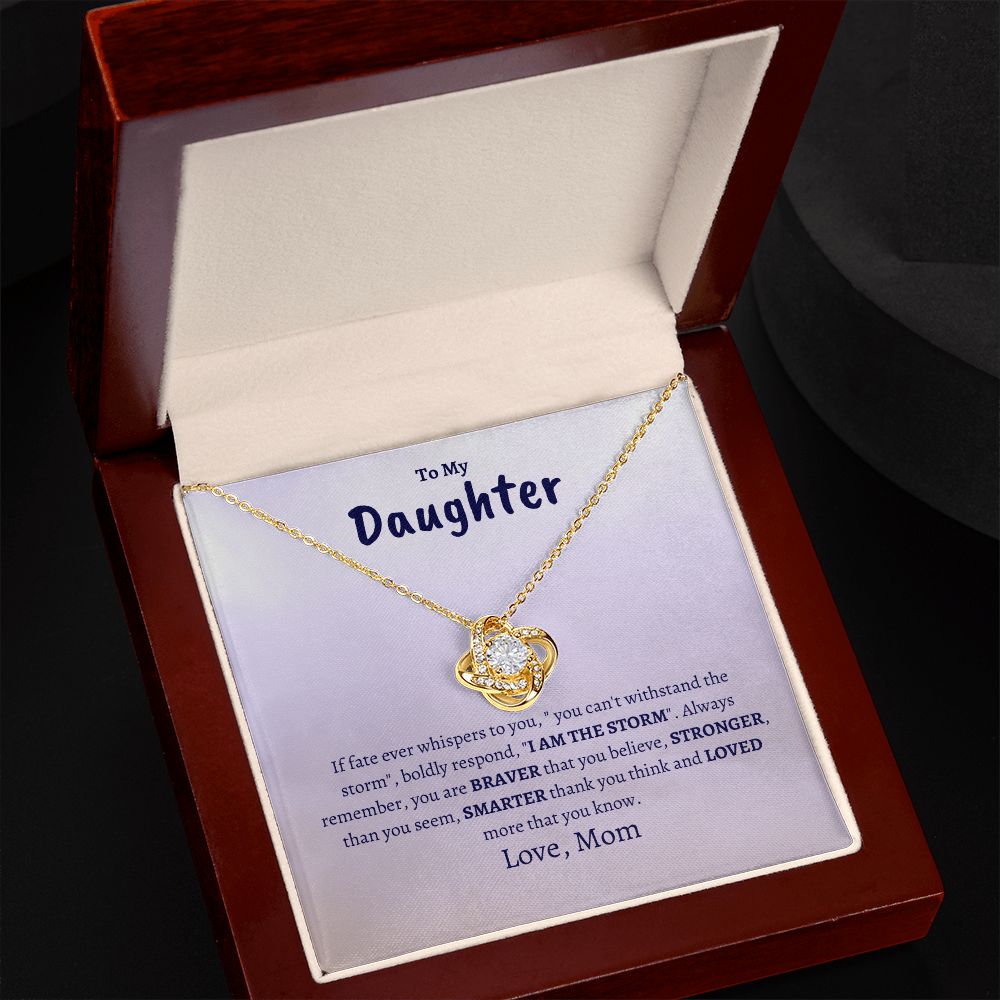 Daughter | Mom | Bold Love Knot Necklace