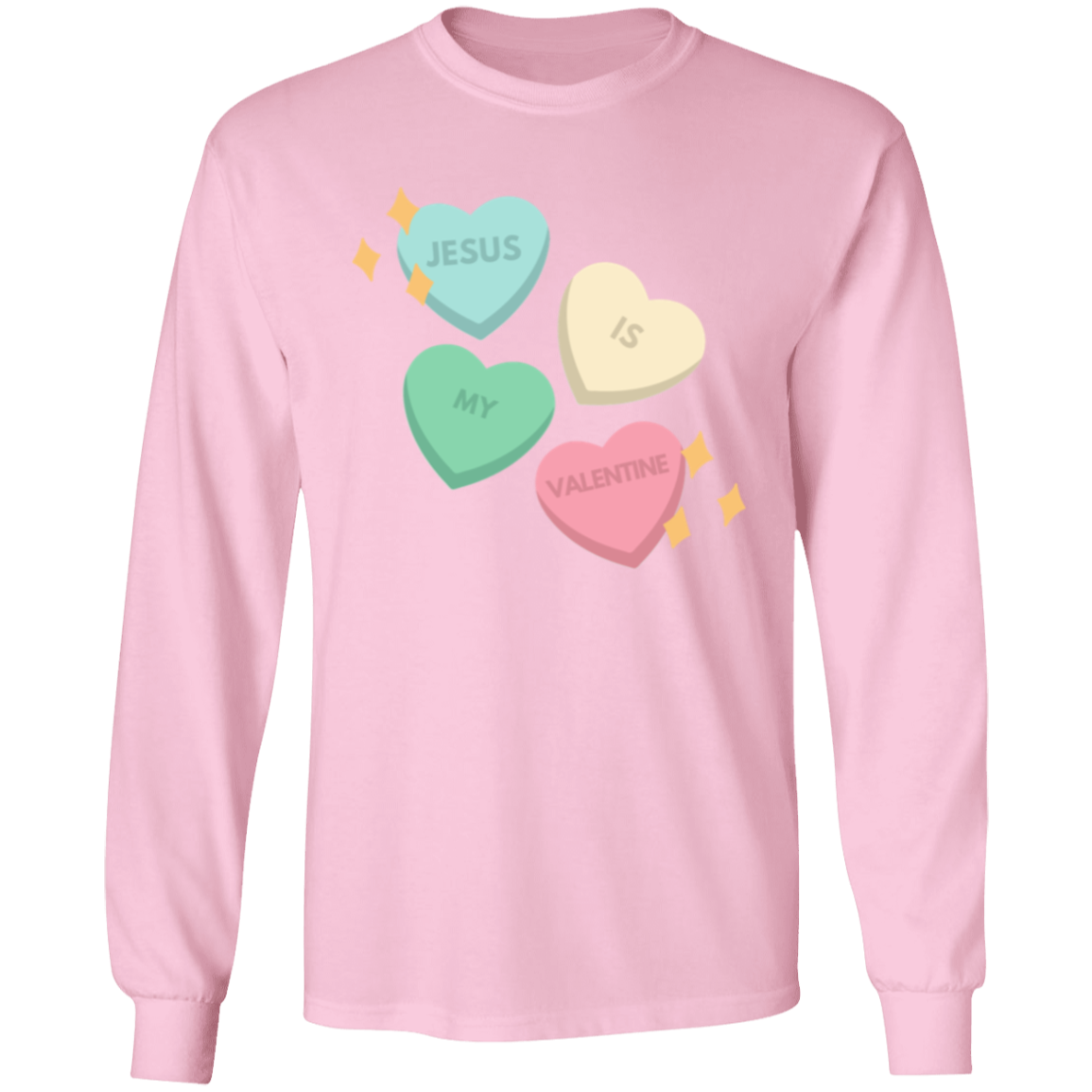 Women's Jesus is my Valentine Candy Longsleeve T-Shirt