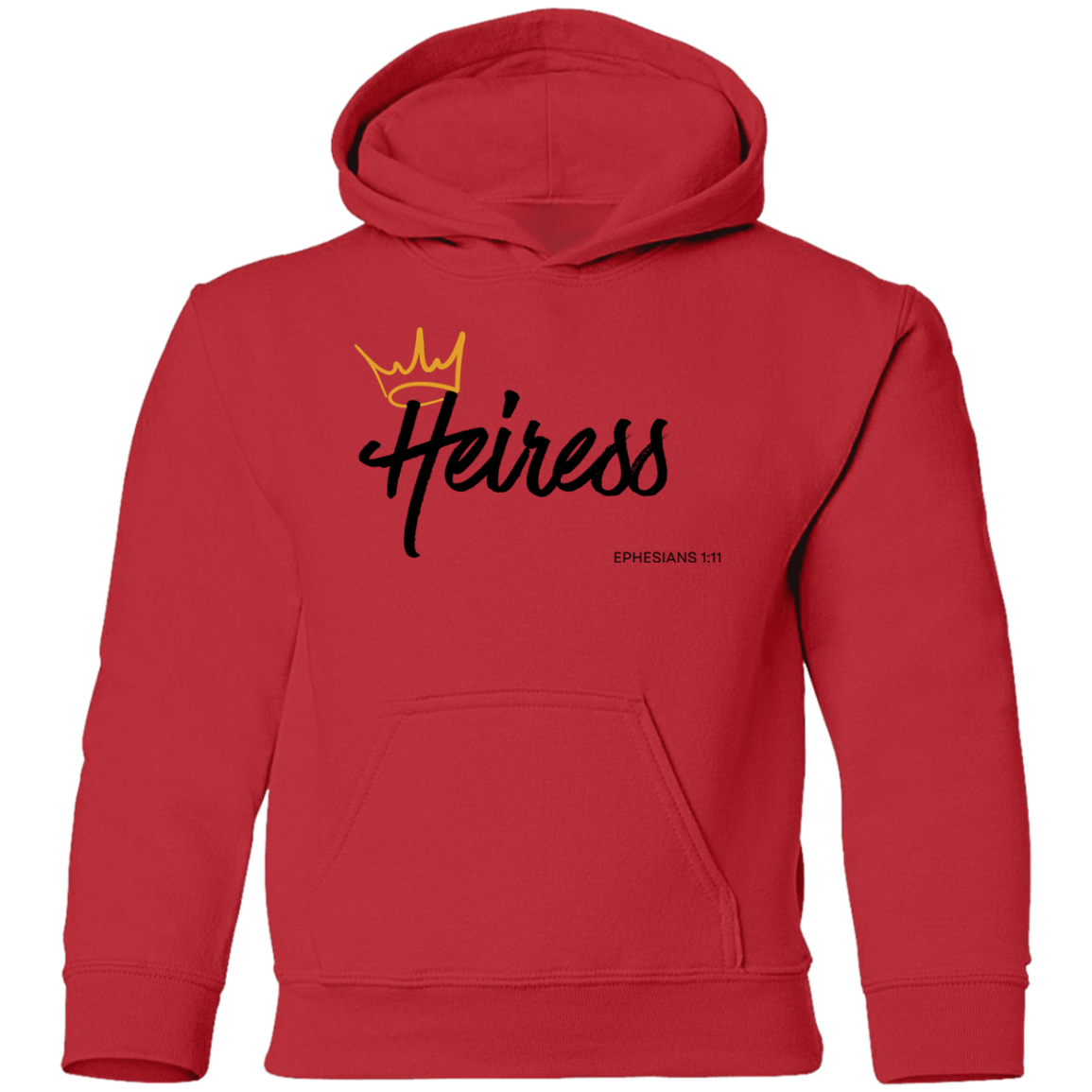 Heiress to Him Eph 1:11 Youth Hoodie