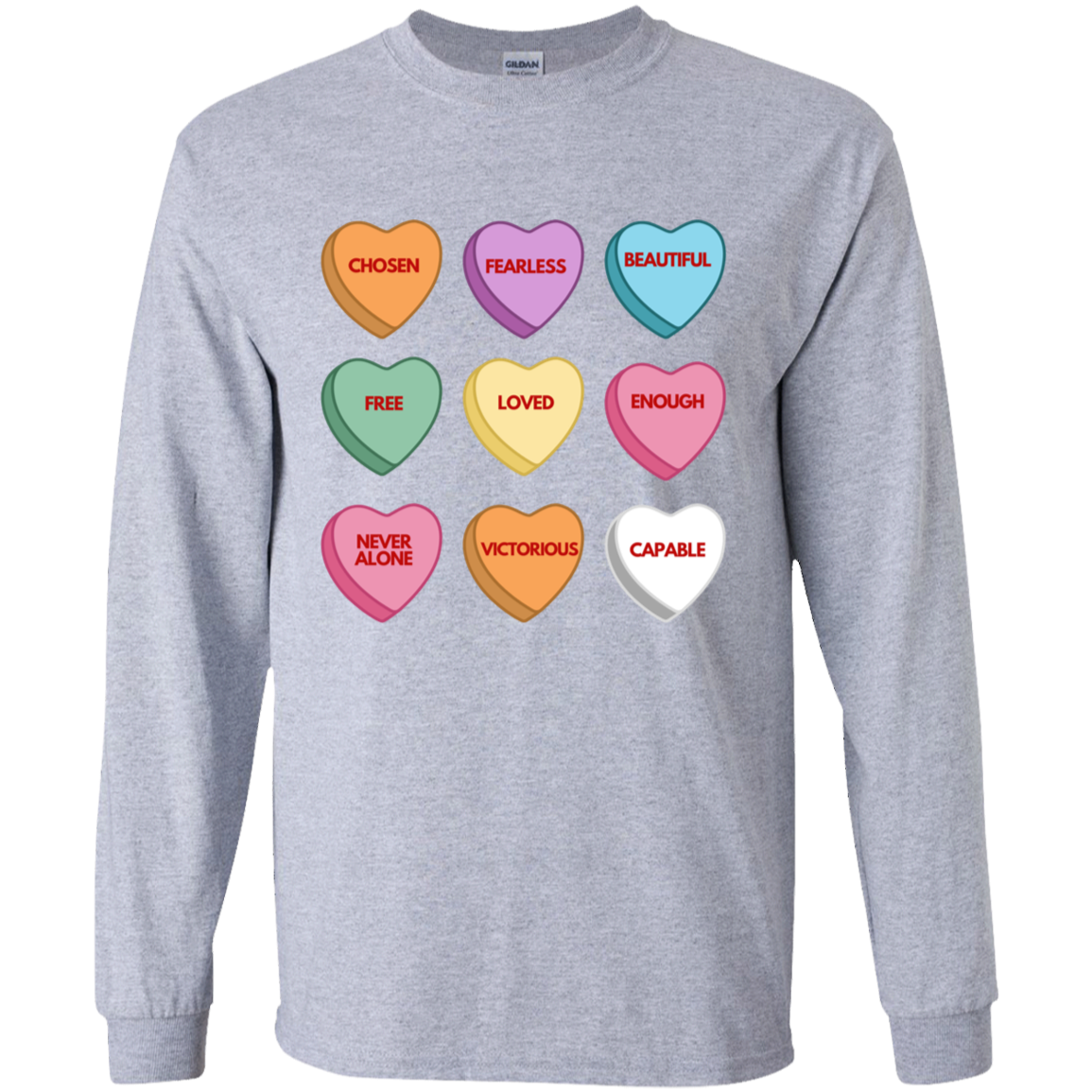 Candy Affirmations Youth LS T-Shirt