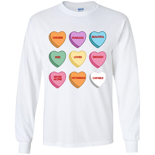 Candy Affirmations Youth LS T-Shirt