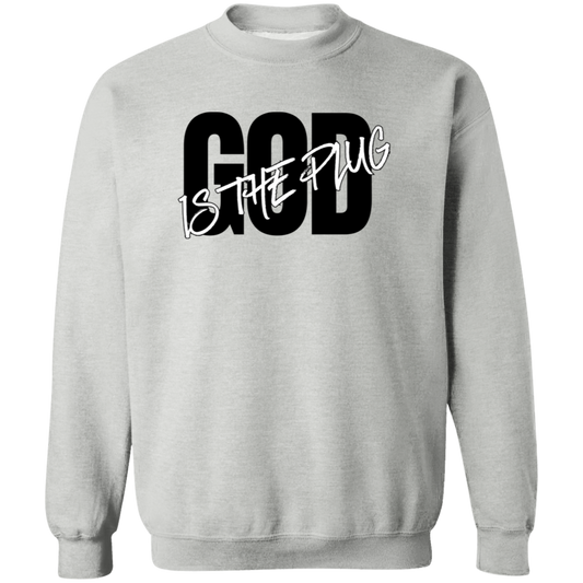 God is The Plug  Crewneck Sweatshirt