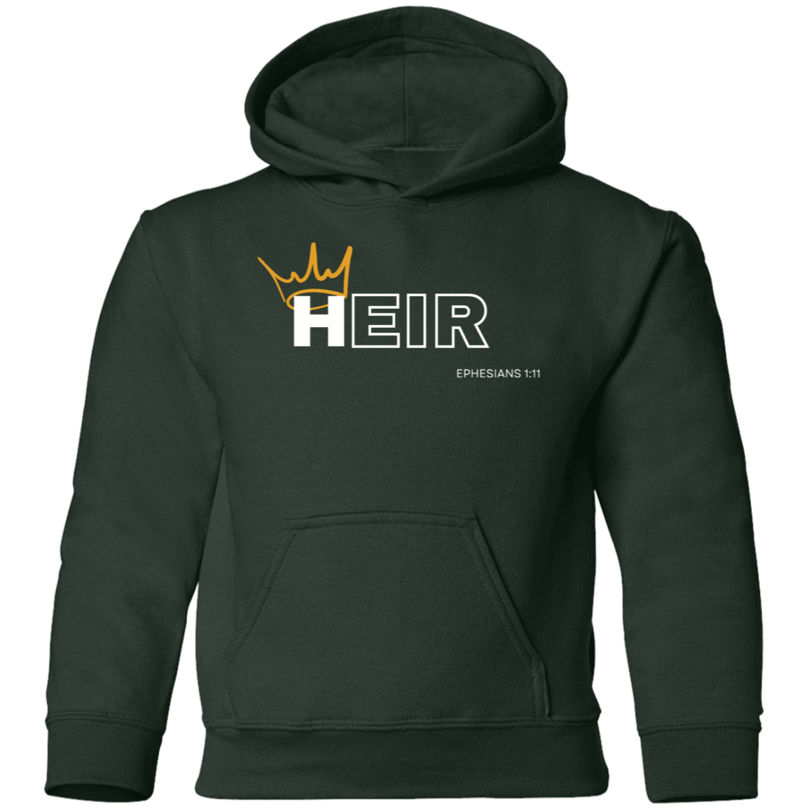 Heir to Him Eph 1:11 Youth Hoodie