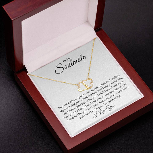 Soulmate | Jas 1:17  Skipped Beat Everlasting Love Necklace