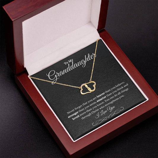 Granddaughter | Phil. 4:13 Capable Everlasting Love  Necklace