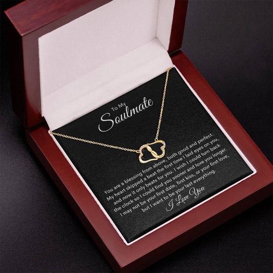 Soulmate | Jas 1:17  Skipped Beat Everlasting Love Necklace