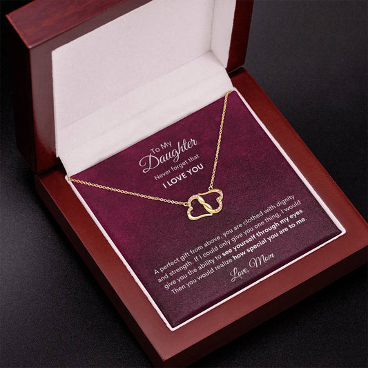 Daughtern | Mom  |  Prov. 31:25  My Perfect Gift Everlasting Love  Necklace