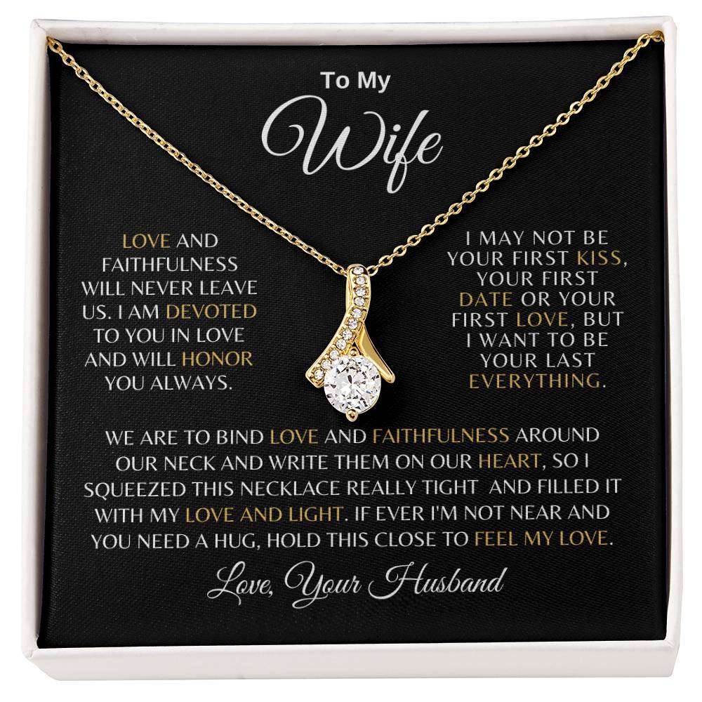 Wife| Prov. 3:3 Love and Faith Alluring Beauty Necklace