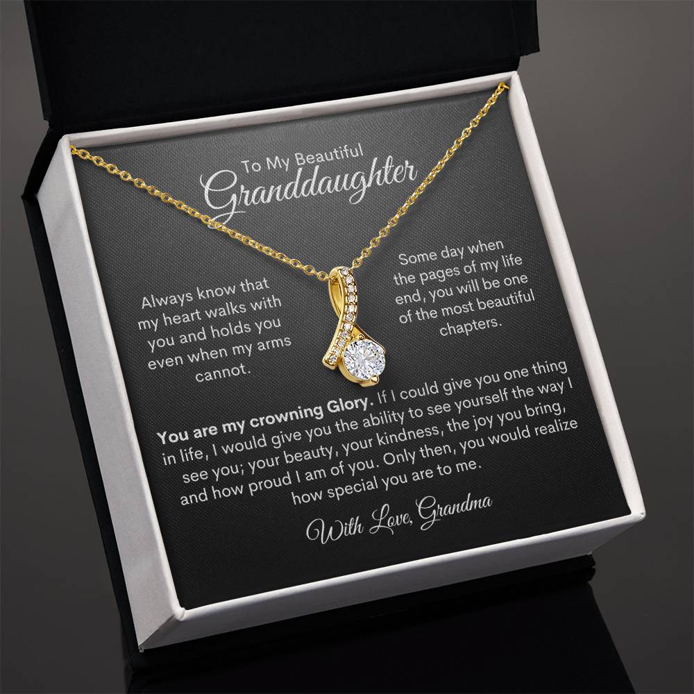 Granddaughter | Prov. 17:6 Crowning Glory Alluring Beauty Necklace