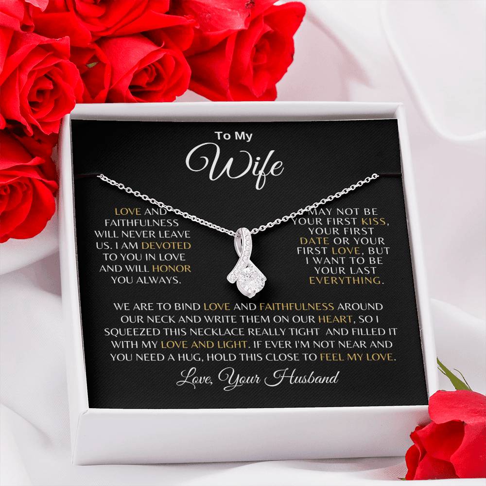 Wife| Prov. 3:3 Love and Faith Alluring Beauty Necklace