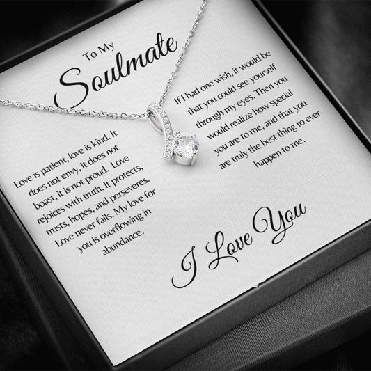 Soulmate | 1 Cor 13: 4-8  Patient Love Alluring Beauty Necklace