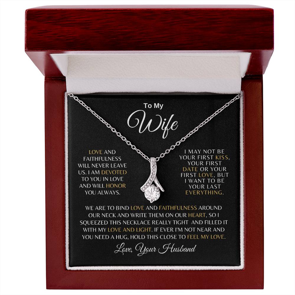 Wife| Prov. 3:3 Love and Faith Alluring Beauty Necklace