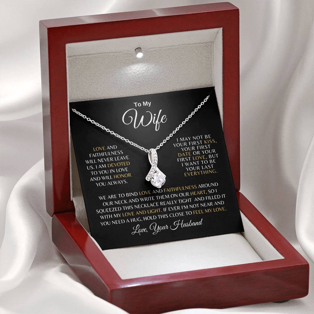 Wife| Prov. 3:3 Love and Faith Alluring Beauty Necklace