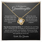 Granddaughter| Grandma | Prov. 17:6 Crowning Glory  Love Knot Necklace
