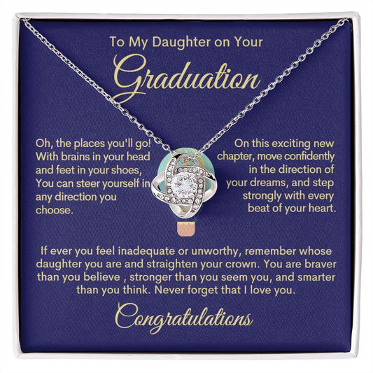 Daughter | Graduation The Places Love Knot Necklace