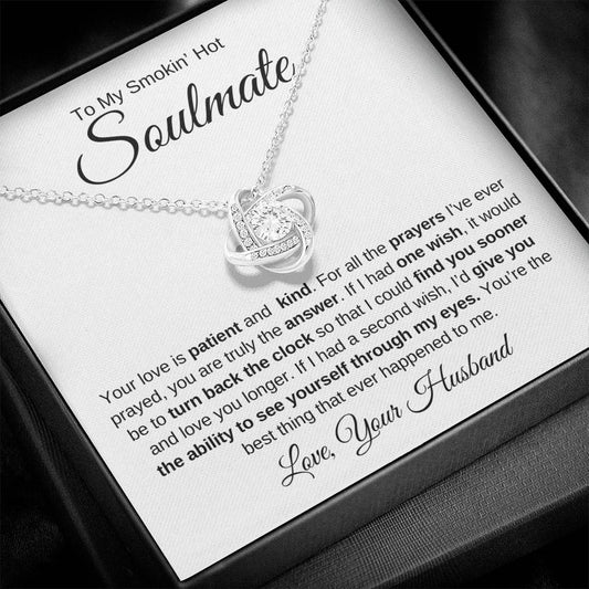 Soulmate | Smokin' Hot Answer Love Knot Necklace