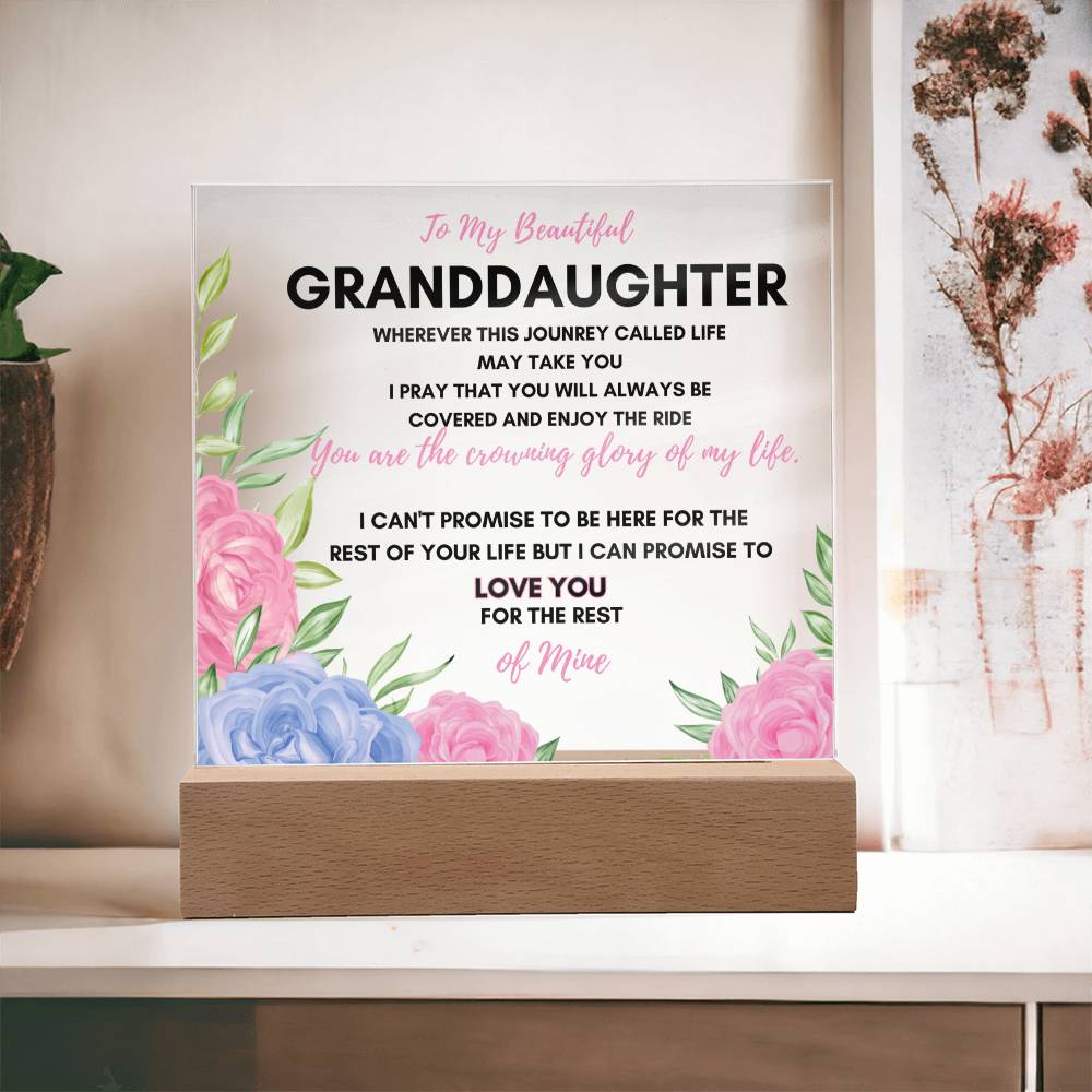 Granddaughter | Crowning Glory Acrylic Plaque