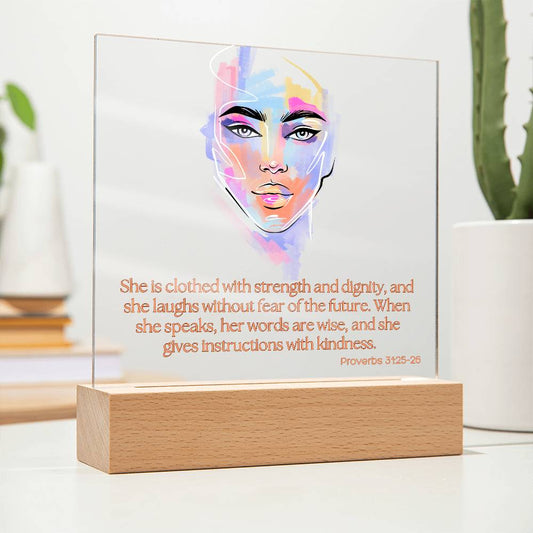 Her Strength Acrylic Plaque