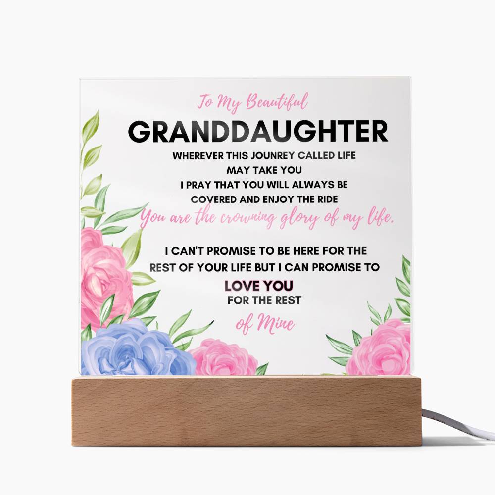 Granddaughter | Crowning Glory Acrylic Plaque