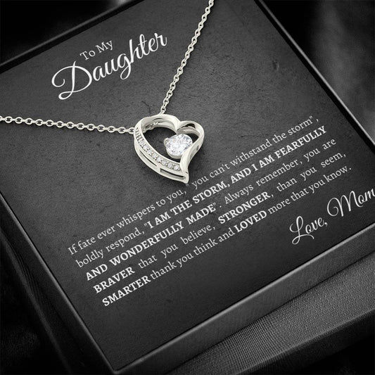 Daughter | Mom | Pslm 139:14 The Storm Forever Love Necklace