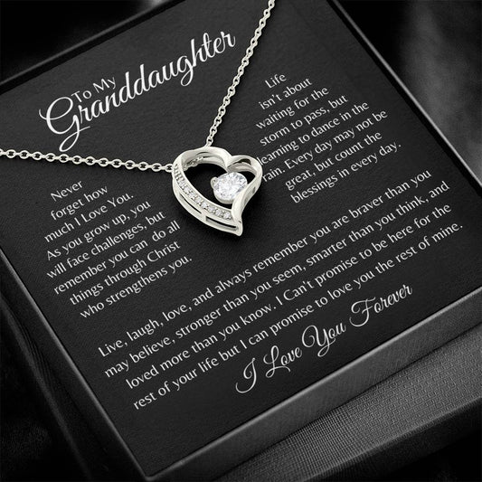 Granddaughter | Phil 4:13 The Storm Forever Love Necklace