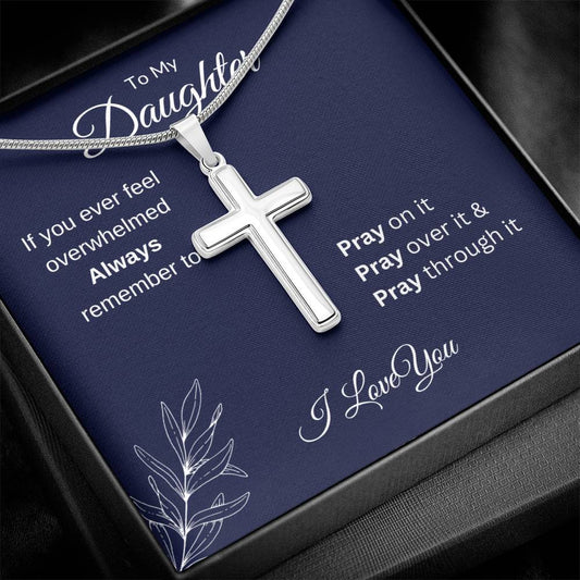 Daughter | PRAY Stainless Cross Necklace