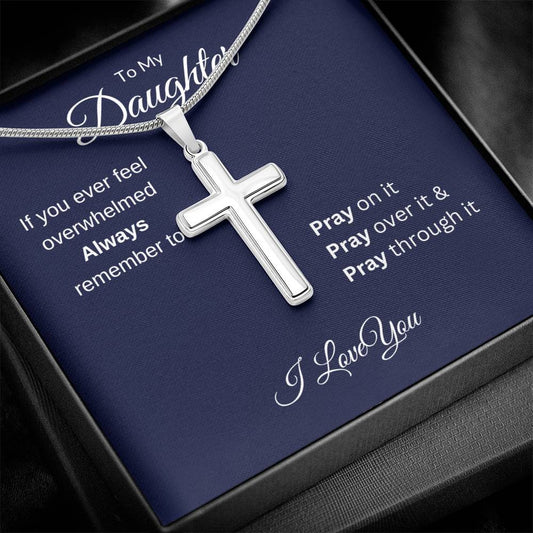 Daughter | PRAY Stainless Cross Necklace