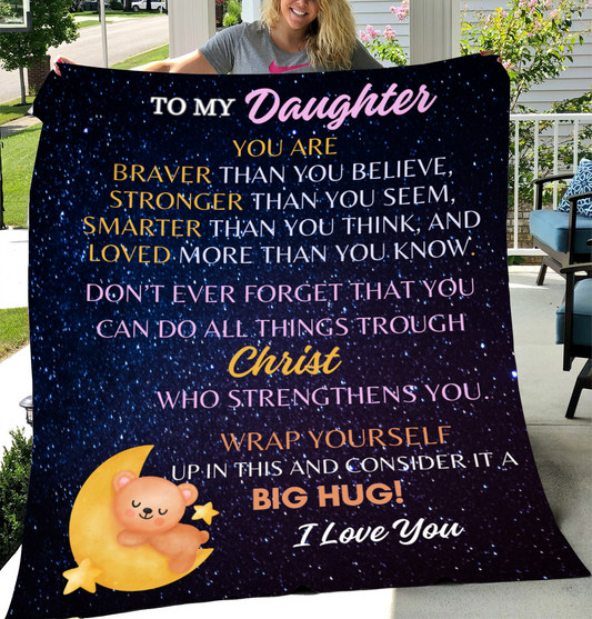 Brave Babygirl Cozy Plush Fleece Blanket - 50x60