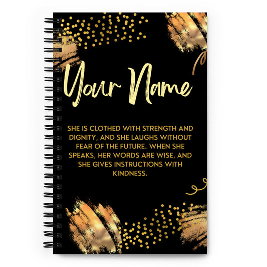 Strength and Dignity Personalized  Notebook