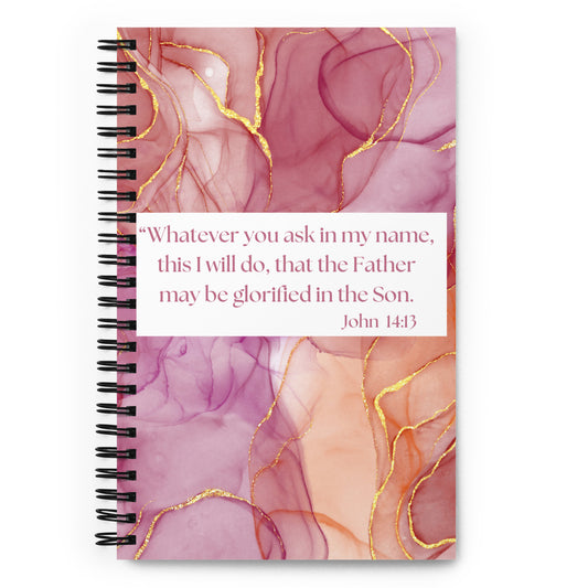 Ask in His Name Abstract Notebook