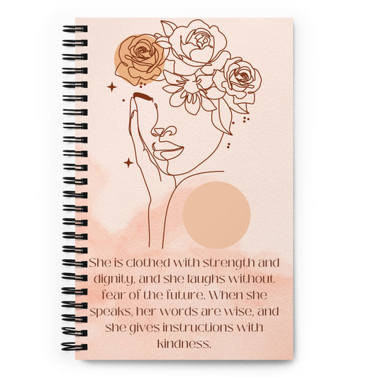 Floral Strength and Dignity Notebook
