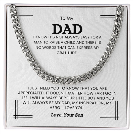 Son to Dad | Hero Cuban Link Chain 3