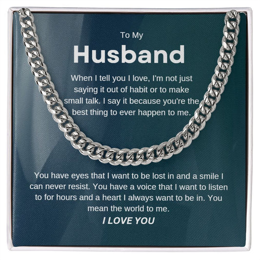 Husband| Lost Cuban Link Chain