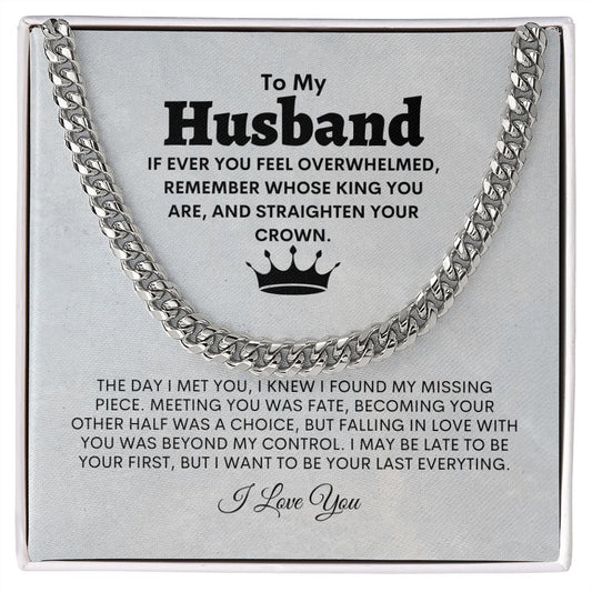 To Husband | King Cuban Link Chain 3
